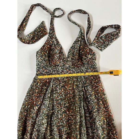 Adam Lippes - Silk Halter Dress Maxi Gown - 8 - Picture 8 of 12